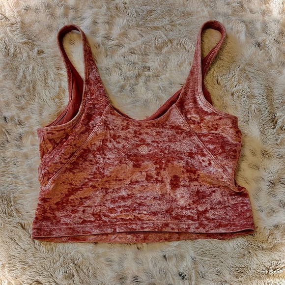 lululemon athletica Pink Velvet Crop Top - Picture 2 of 2